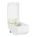 A white plastic SC Johnson Professional foaming hand soap dispenser with a blue handle.
