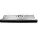 A roll of gray PVC plastic on a white background.