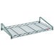 A Metro metal grid shelf.