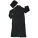 a black shirt with a white tag