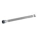 An Easyflex stainless steel water heater connector with a threaded end and a metal nut.