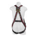 A mannequin wearing a black and red KStrong Kapture Elite full-body harness.