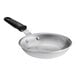 A Vollrath Wear-Ever aluminum frying pan with a black silicone handle.