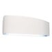 A white rectangular PestWest wall light with a blue light.