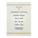 A customizable 5" x 7" waterproof menu with squared corners for desserts.