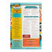 A white customizable waterproof menu with squared corners.