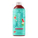 A blue bottle of Smartfruit Replenish Watermelon / Cucumber / Mint Refresher Beverage concentrate with a label.