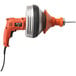 A General Pipe Cleaners Super-Vee drain cleaning machine with a Flexicore cable in a case.