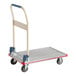 A Lavex aluminum platform truck with wheels and a handle.