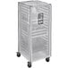 A clear plastic cover for a Cambro bun pan rack.