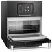 A Merrychef conneX16 carbon black and silver high-speed oven with a digital display.