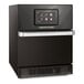 A Merrychef conneX16 high-speed oven in a black finish with a digital screen.