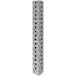 An 18" x 2" perforated metal pole with a white background.