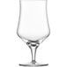 A Schott Zwiesel Beer Basic craft beer glass with a stem on a white background.