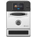 A silver and black Midea FlashChef high-speed oven with touch controls.