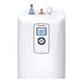 A white Stiebel Eltron UltraHot Plus 2.75 quart instant hot water dispenser with a digital display and control panel.