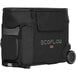 An EcoFlow DELTA Pro waterproof black bag with wheels.