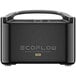 An EcoFlow RIVER Pro extra battery with a black rectangular design and handle.