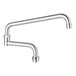 A Regency double-jointed swing spout faucet with a chrome finish.