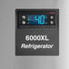 A Delfield 6151XL-S reach-in freezer with a black rectangular digital display.