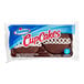 A package of Hostess chocolate cupcakes with chocolate icing.