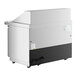 A large white and black Avantco VersaHub sandwich prep table.
