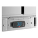 An Avantco ZPT-48-FB-M-HC refrigerated sandwich prep table with a digital display on a stainless steel surface.