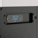 The black rectangular digital thermostat for an Avantco ZUC-27R-HC undercounter refrigerator.
