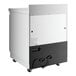 A large white Avantco worktop freezer with a black and white exterior.