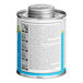A dark blue can of E-Z Weld PVC Cement with text on it.