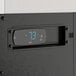 The black temperature control panel of an Avantco undercounter freezer with a digital display.