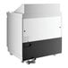 An Avantco white and black 2 door refrigerated sandwich prep table.