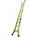 A green Little Giant Dark Horse 2.0 ladder with black handles and black text.