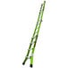 A green Little Giant Conquest 2.0 articulated ladder with black handles.