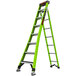 A green Little Giant King Kombo ladder with black accents.
