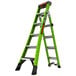 A green Little Giant King Kombo 2.0 XT ladder with black handles and black text.