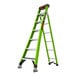 A green fiberglass 3-in-1 combination ladder with a Grip-N-Go hinge and a 375 lb. capacity.