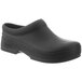 A black Klogs men's soft toe clog on a white background.