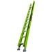 A green Little Giant HyperLite extension ladder.