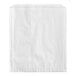 A white rectangular paper bag with black bordering.