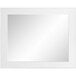 A white rectangular mirror with a white border.