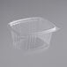 A clear rectangular Stalk Market deli container with a lid.