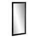 A black rectangular mirror with a black frame.