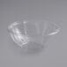 A clear plastic bowl.