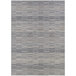 A Couristan Cape Fayston runner rug with a gray and white pattern.