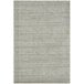An Abani Cabo Collection striped area rug in cream and gray with a white background.