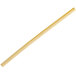 A close up of a HAY! Straws wheat straw with a yellow handle.
