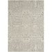 An Abani Layla Collection beige and brown geometric area rug.