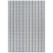 A Couristan ivory and blue area rug with a grid pattern.