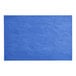 A blue rectangular sheet of tissue paper.